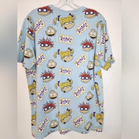 Nickelodeon Rugrats Men's Light Blue Graphic T-Shirt, Size Medium - Picture 3 of 8